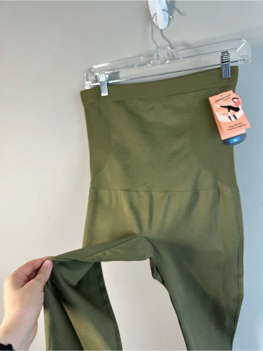 NWT Shapermint OliveHigh Waisted Shaping Leggings Size XL